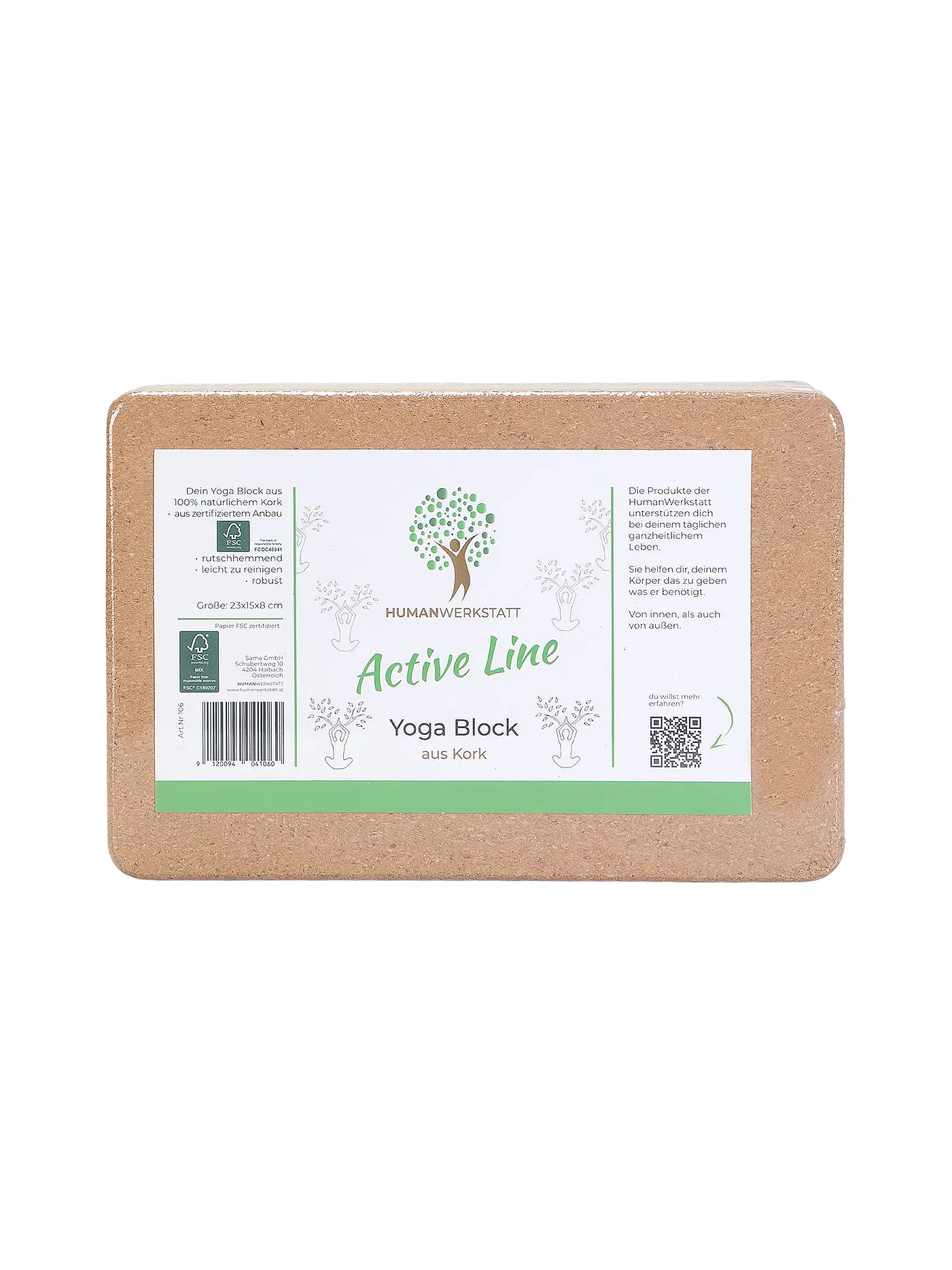HUMANWERKSTATT | Yoga Block Kork | 